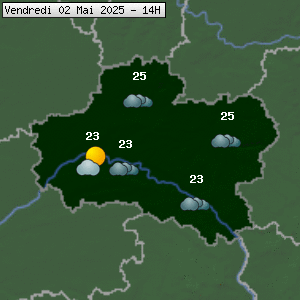 Prévisions météo pour le cher (45)