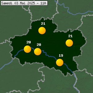 Prévisions météo pour le cher (45)