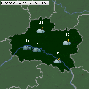 Prévisions météo pour le cher (45)