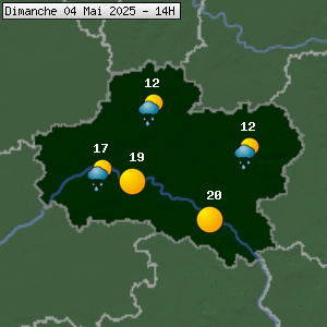 Prévisions météo pour le cher (45)