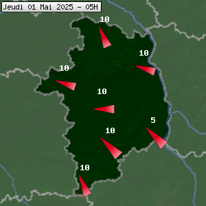 Prévisions météo pour le cher (18)