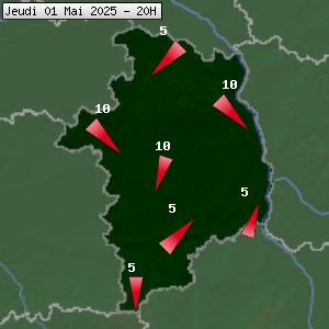 Prévisions météo pour le cher (18)