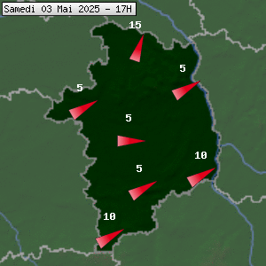 Prévisions météo pour le cher (18)