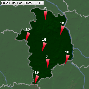 Prévisions météo pour le cher (18)