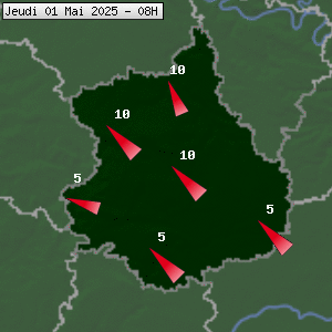 Prévisions météo pour le cher (28)