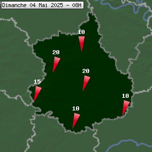 Prévisions météo pour le cher (28)