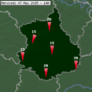 Prévisions météo pour le cher (28)
