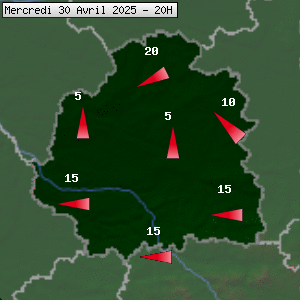 Prévisions météo pour le cher (36)