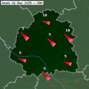 Prévisions météo pour le cher (36)