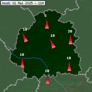 Prévisions météo pour le cher (36)