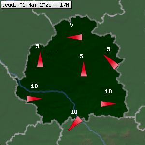 Prévisions météo pour le cher (36)