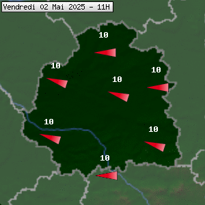 Prévisions météo pour le cher (36)