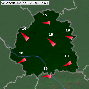 Prévisions météo pour le cher (36)