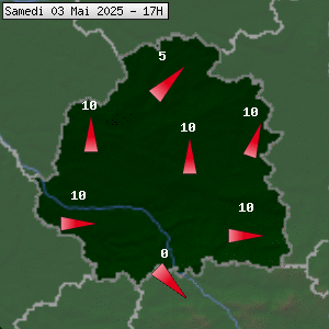 Prévisions météo pour le cher (36)
