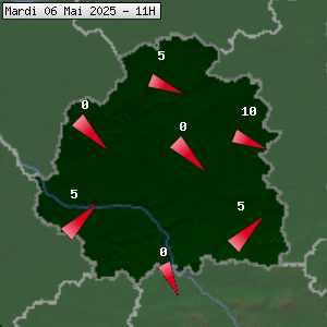 Prévisions météo pour le cher (36)