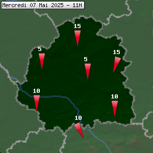 Prévisions météo pour le cher (36)