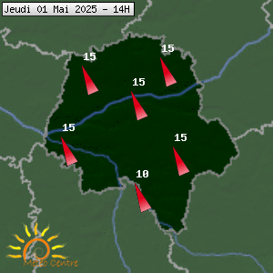 Prévisions météo pour le cher (37)