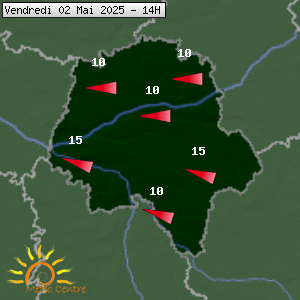 Prévisions météo pour le cher (37)