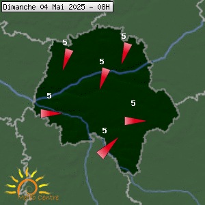 Prévisions météo pour le cher (37)