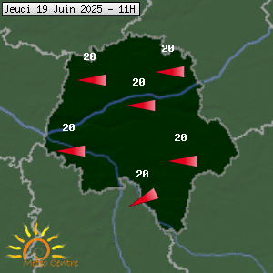 Prévisions météo pour le cher (37)