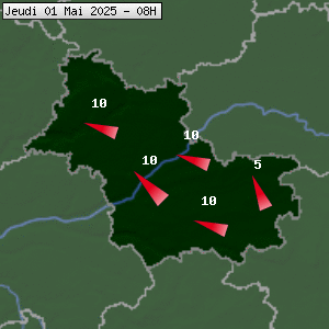 Prévisions météo pour le cher (41)