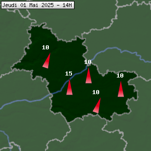 Prévisions météo pour le cher (41)