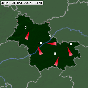 Prévisions météo pour le cher (41)