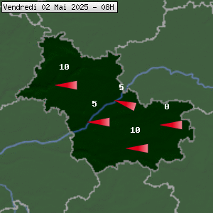 Prévisions météo pour le cher (41)