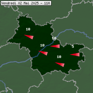 Prévisions météo pour le cher (41)