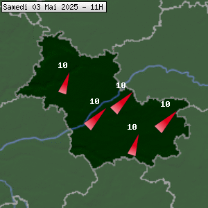 Prévisions météo pour le cher (41)