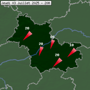 Prévisions météo pour le cher (41)