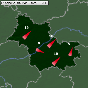 Prévisions météo pour le cher (41)