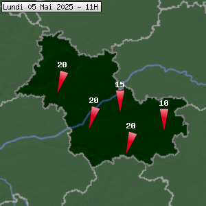 Prévisions météo pour le cher (41)