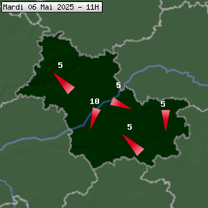 Prévisions météo pour le cher (41)