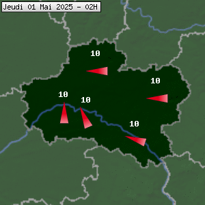 Prévisions météo pour le cher (45)