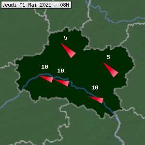 Prévisions météo pour le cher (45)