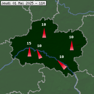 Prévisions météo pour le cher (45)