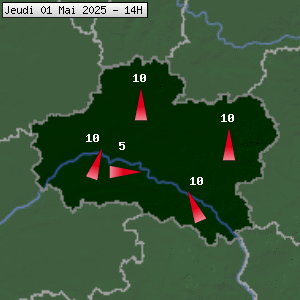 Prévisions météo pour le cher (45)