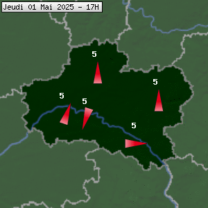 Prévisions météo pour le cher (45)