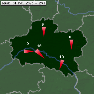 Prévisions météo pour le cher (45)