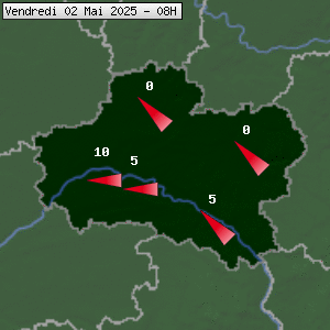 Prévisions météo pour le cher (45)