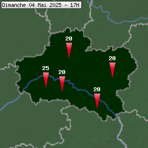 Prévisions météo pour le cher (45)