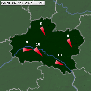 Prévisions météo pour le cher (45)