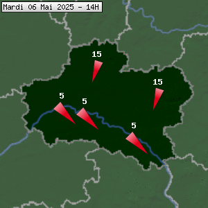 Prévisions météo pour le cher (45)