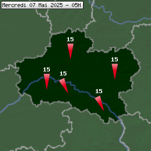 Prévisions météo pour le cher (45)