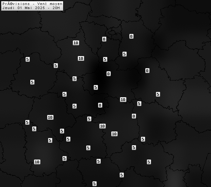 Prévisions météo régions Centre Val de Loire et Centrales