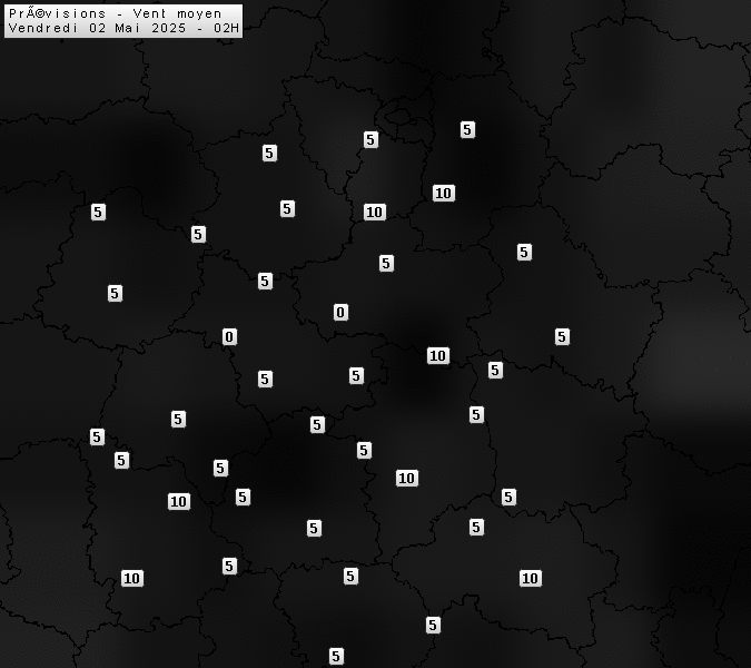 Prévisions météo régions Centre Val de Loire et Centrales