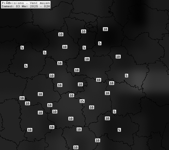 Prévisions météo régions Centre Val de Loire et Centrales