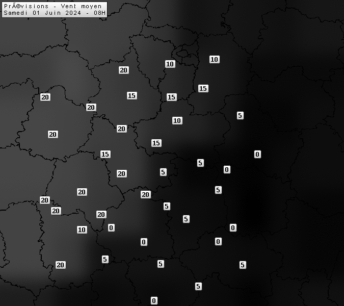 Prévisions météo régions Centre Val de Loire et Centrales
