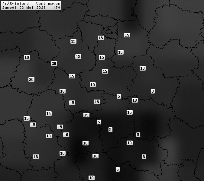 Prévisions météo régions Centre Val de Loire et Centrales